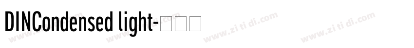 DINCondensed light字体转换